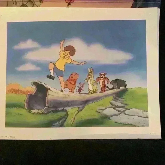 Vintage 1997 Disney’s Poohs Grand Adventure, exclusive lithograph portfolio - Picture 2 of 9